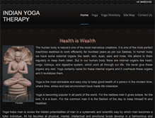 Tablet Screenshot of indianyogatherapy.com